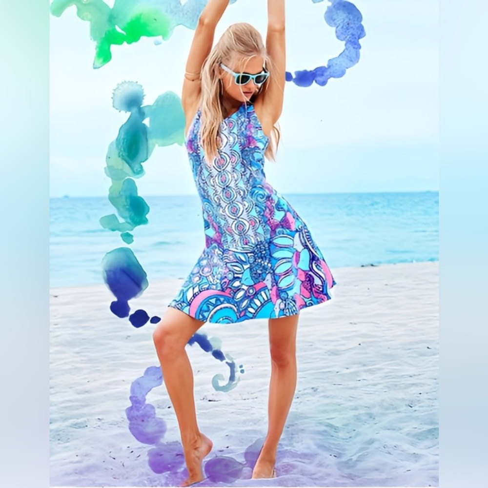 Lilly Pulitzer Melia Dress in Sea Jewels Engineered